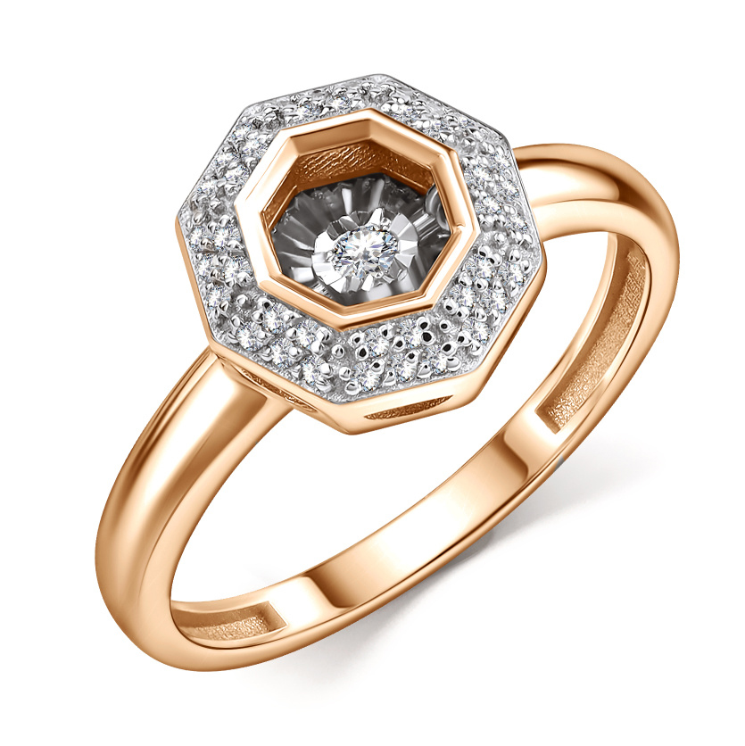 Кольцо из золота с камнем Бриллиант,  фото, цены