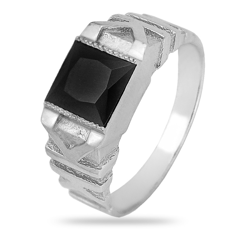 Печатка из серебра с камнем Фианит фото, цены