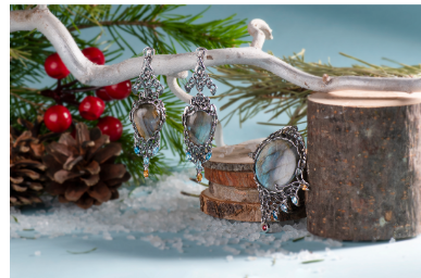 Кольцо из серебра с камнем Топаз, Родолит, Цитрин, Бриллиант, Лабрадорит фото, цены