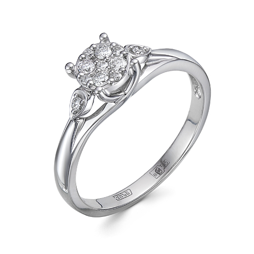 Кольцо из золота с камнем Бриллиант фото, цены