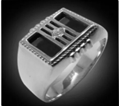 Печатка из серебра с камнем Фианит фото, цены