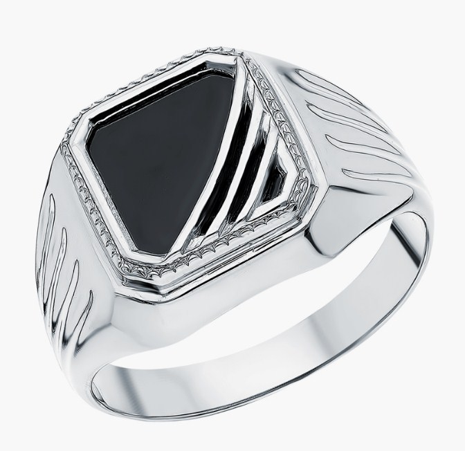 Печатка из серебра с камнем Фианит фото, цены