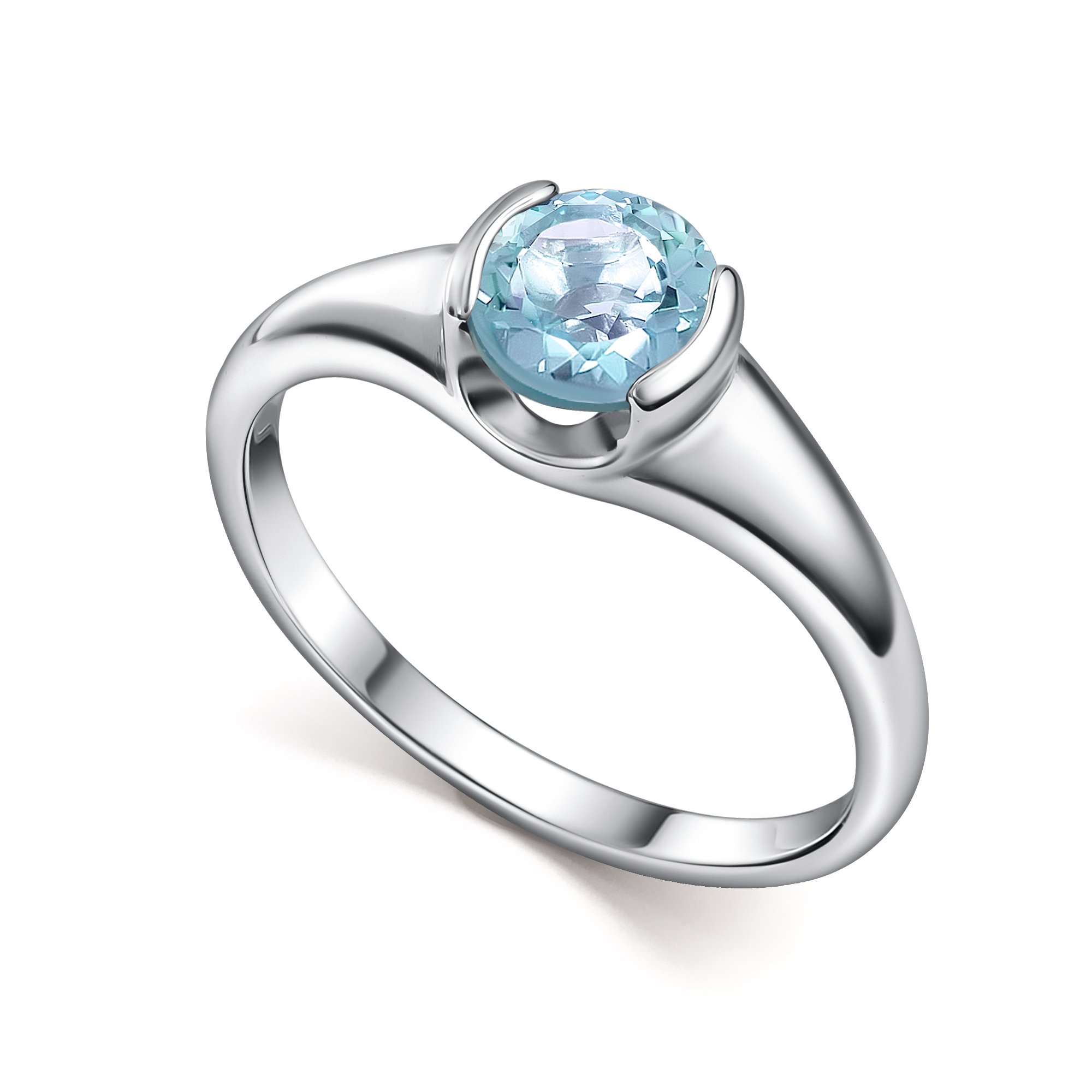 Кольцо из серебра с камнем Топаз фото, цены