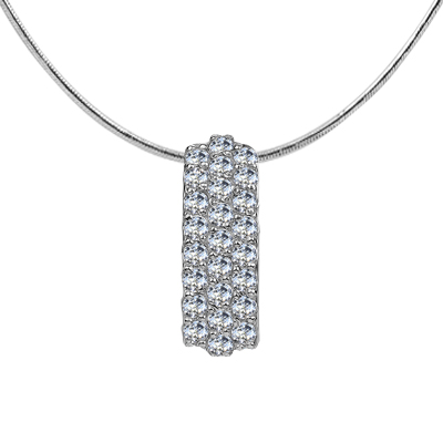 Подвеска из серебра с камнем Фианит фото, цены