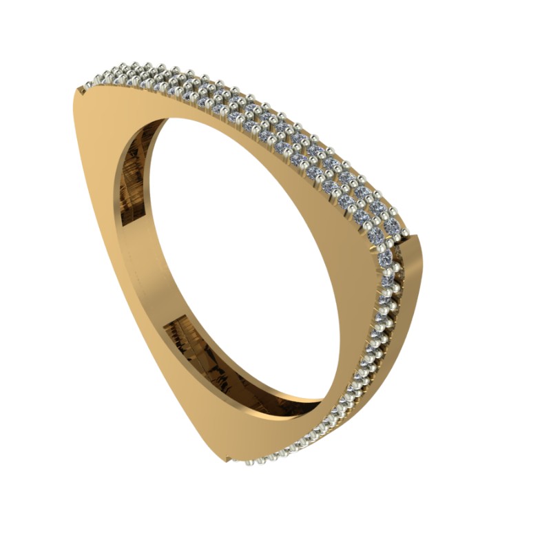 Кольцо из золота с камнем Фианит фото, цены