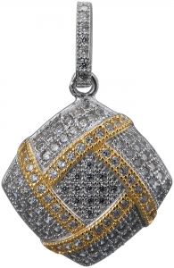 Подвеска из серебра с камнем Циркон фото, цены