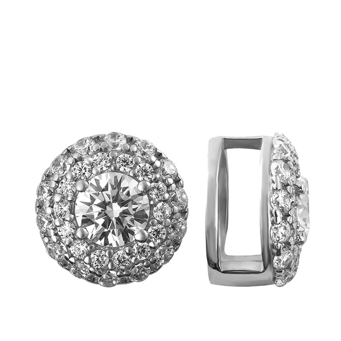 Подвеска из серебра с камнем Фианит фото, цены