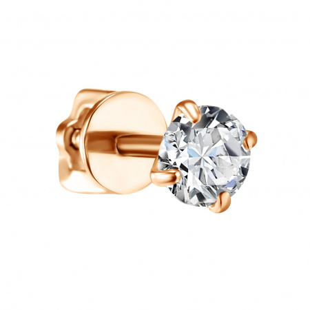 Пуссета из золота с камнем Фианит фото, цены