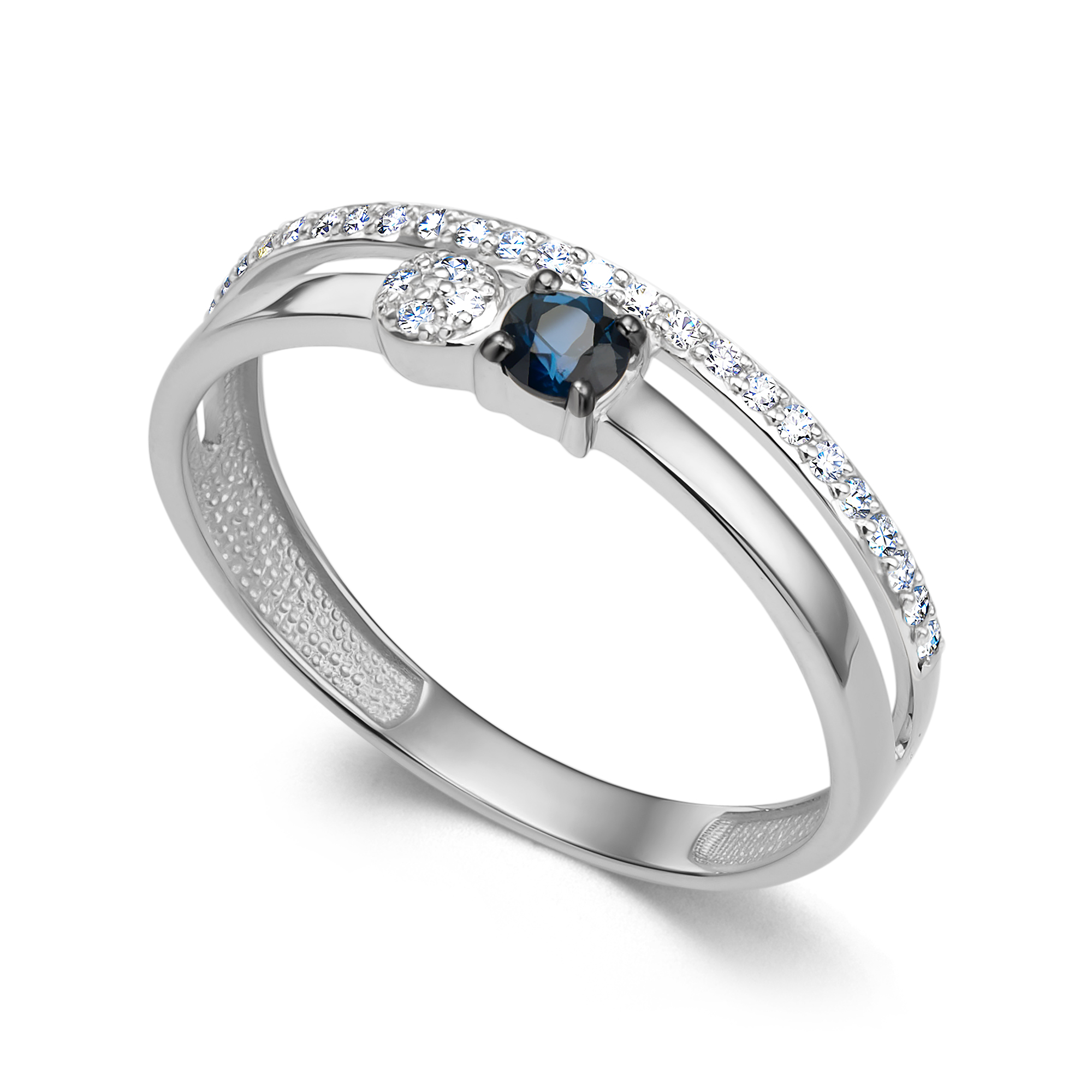 Кольцо из золота с камнем Бриллиант, Сапфир фото, цены