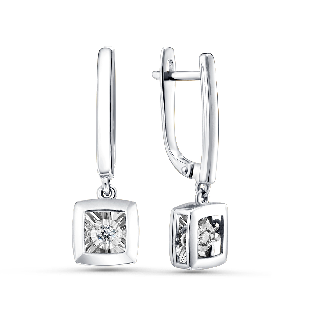 Серьги из золота с камнем  фото, цены