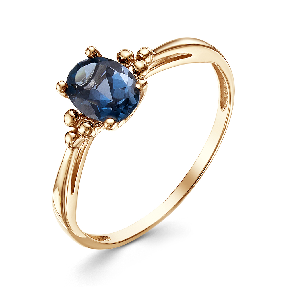 Кольцо из золота с камнем Халцедон фото, цены