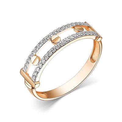 Кольцо из золота с камнем Фианит фото, цены