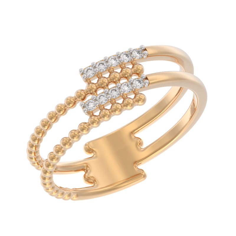 Кольцо из золота с камнем Фианит фото, цены