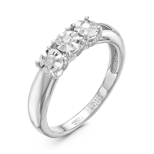 Кольцо из золота с камнем Бриллиант фото, цены