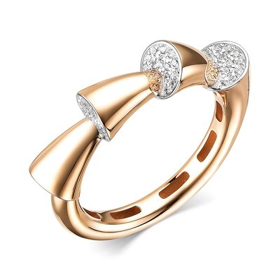 Кольцо из золота с камнем Фианит фото, цены