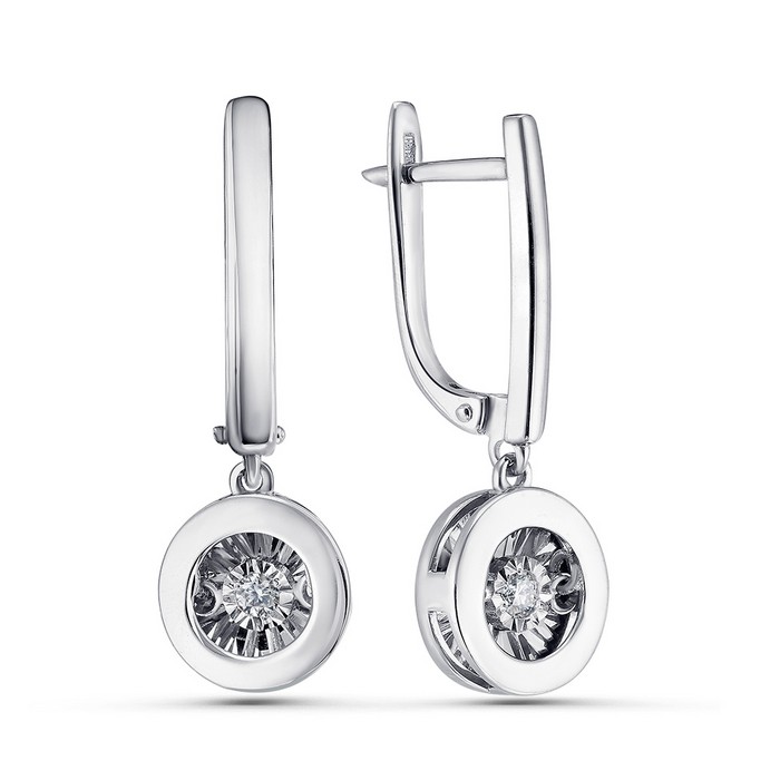 Серьги из золота с камнем  фото, цены