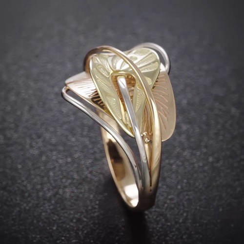 Кольцо из золота с камнем вставками эмали фото, цены