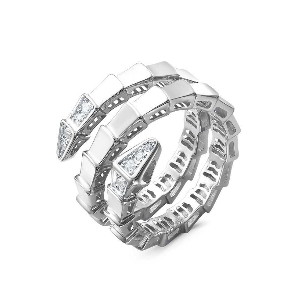 Кольцо из серебра с камнем Фианит фото, цены