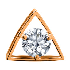 Подвеска из золота с камнем Фианит фото, цены