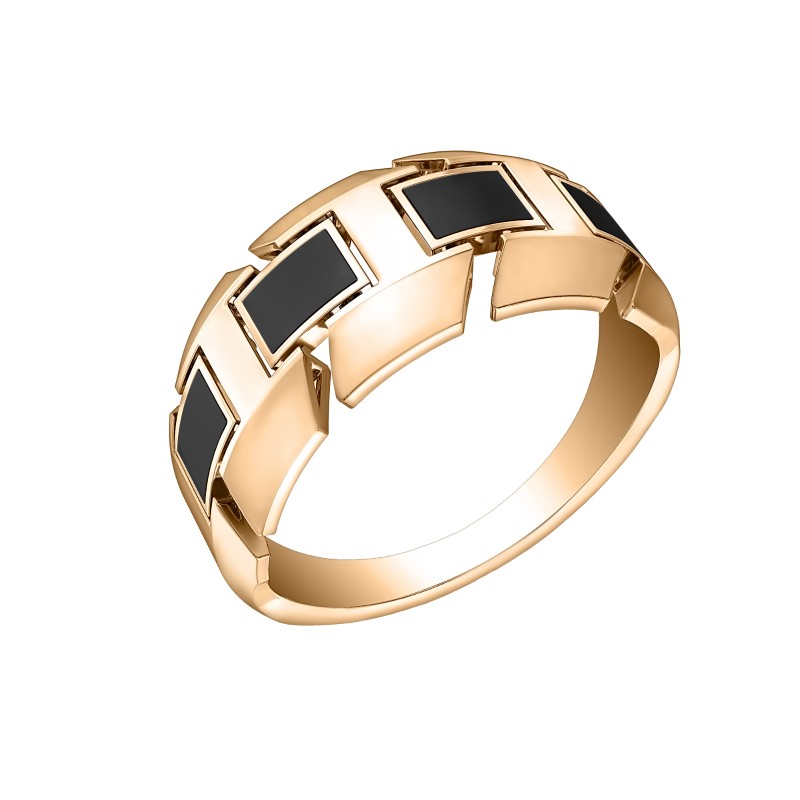 Печатка из золота с камнем вставками эмали фото, цены