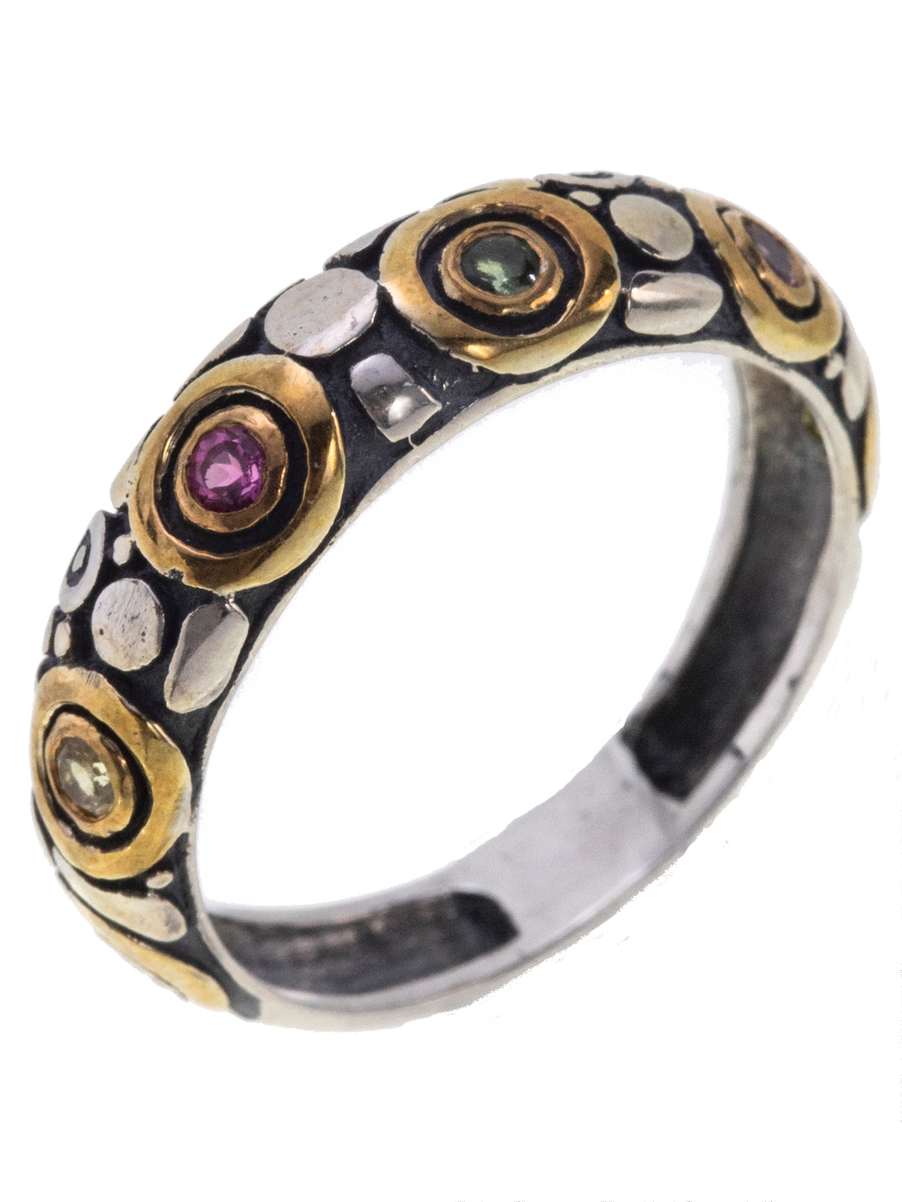 Кольцо из серебра с камнем Турмалин фото, цены