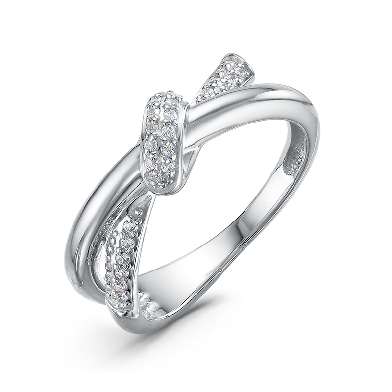 Кольцо из серебра с камнем Фианит фото, цены