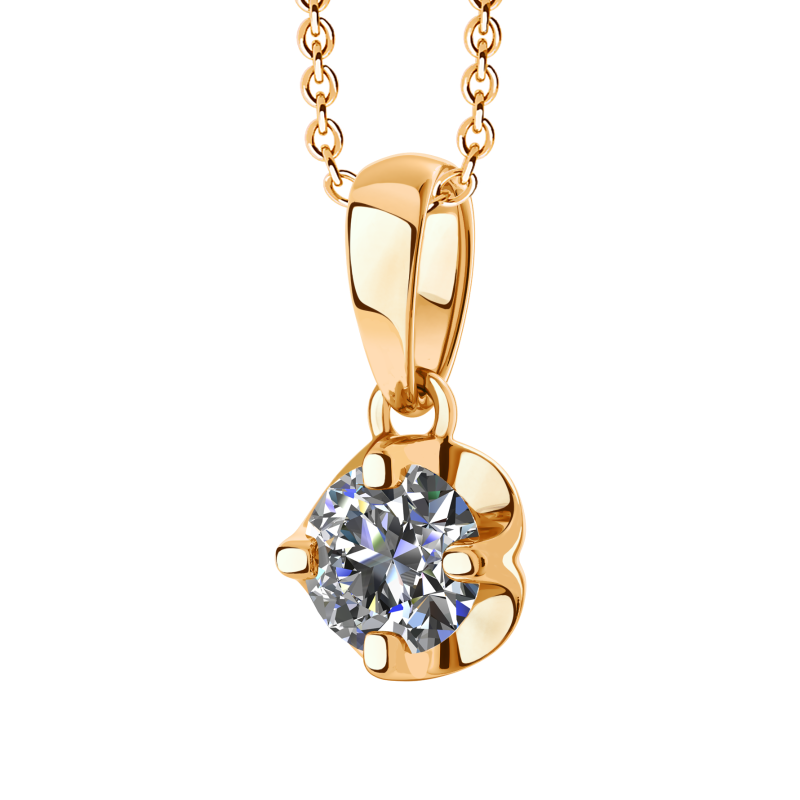 Подвеска из золота с камнем Фианит фото, цены