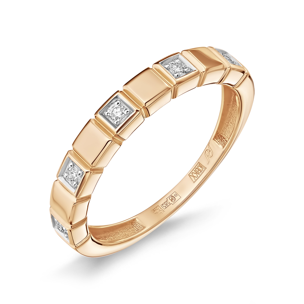 Кольцо из золота с камнем Бриллиант фото, цены