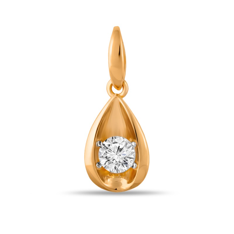 Подвеска из золота с камнем Фианит фото, цены