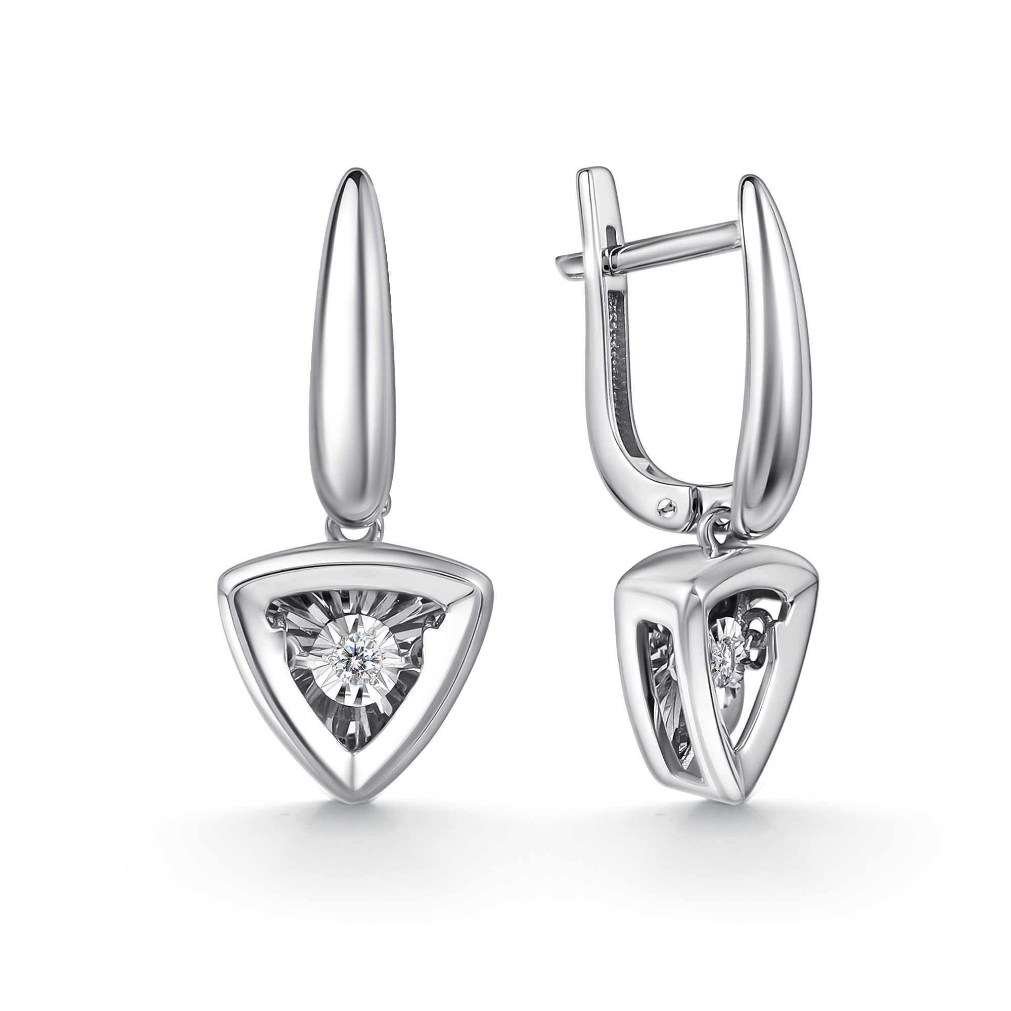 Серьги из золота с камнем  фото, цены