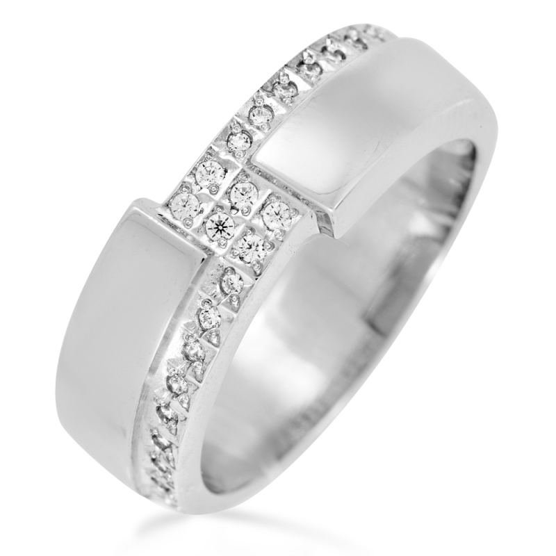 Печатка из серебра с камнем Фианит фото, цены