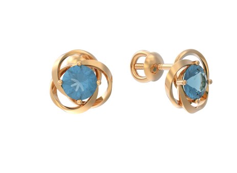 Пуссеты из золота с камнем аметист фото, цены