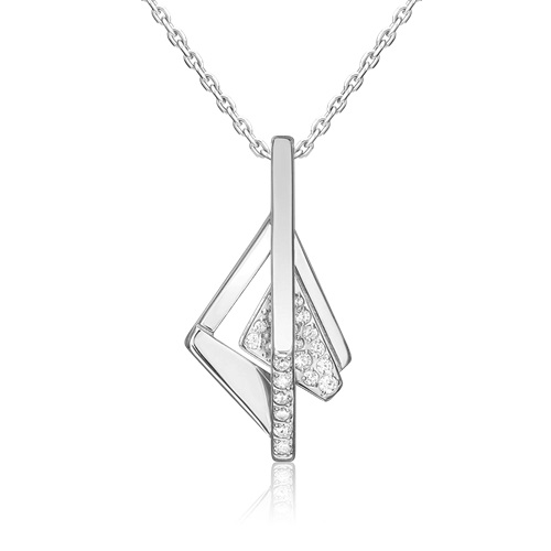 Подвеска из серебра с камнем Фианит фото, цены