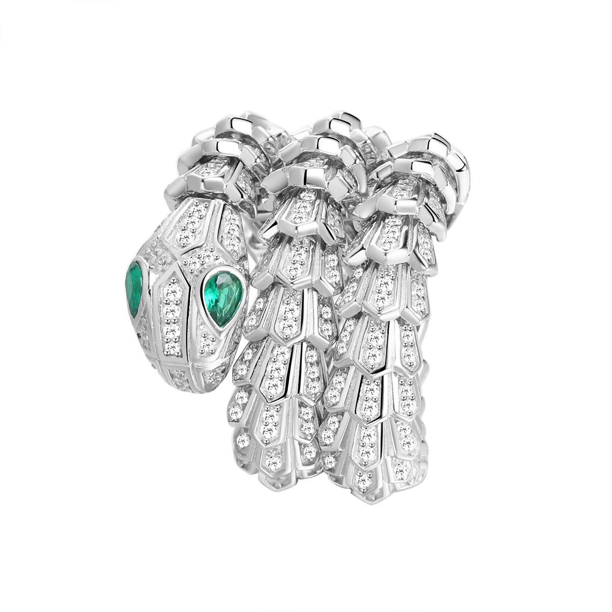 Кольцо из серебра с камнем Фианит фото, цены