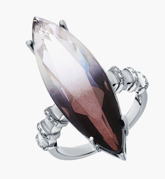 Кольцо из серебра с камнем Циркон, Ситалл фото, цены