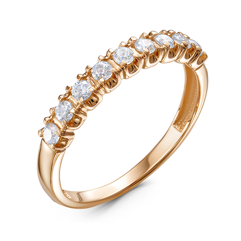 Кольцо из золота с камнем Фианит фото, цены