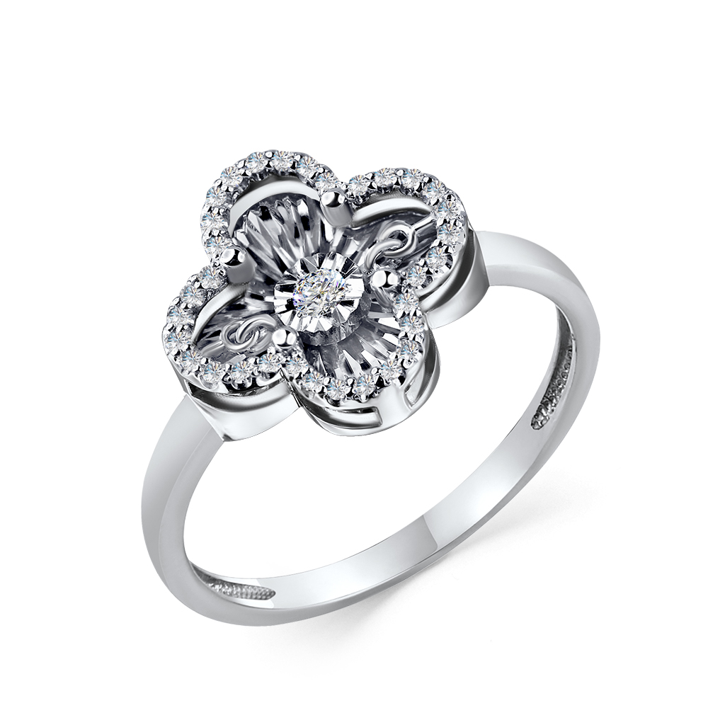 Кольцо из золота с камнем Бриллиант,  фото, цены