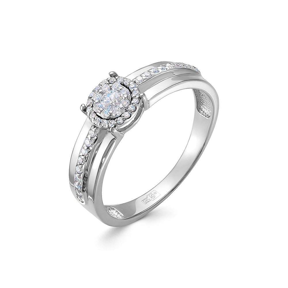 Кольцо из золота с камнем Бриллиант фото, цены