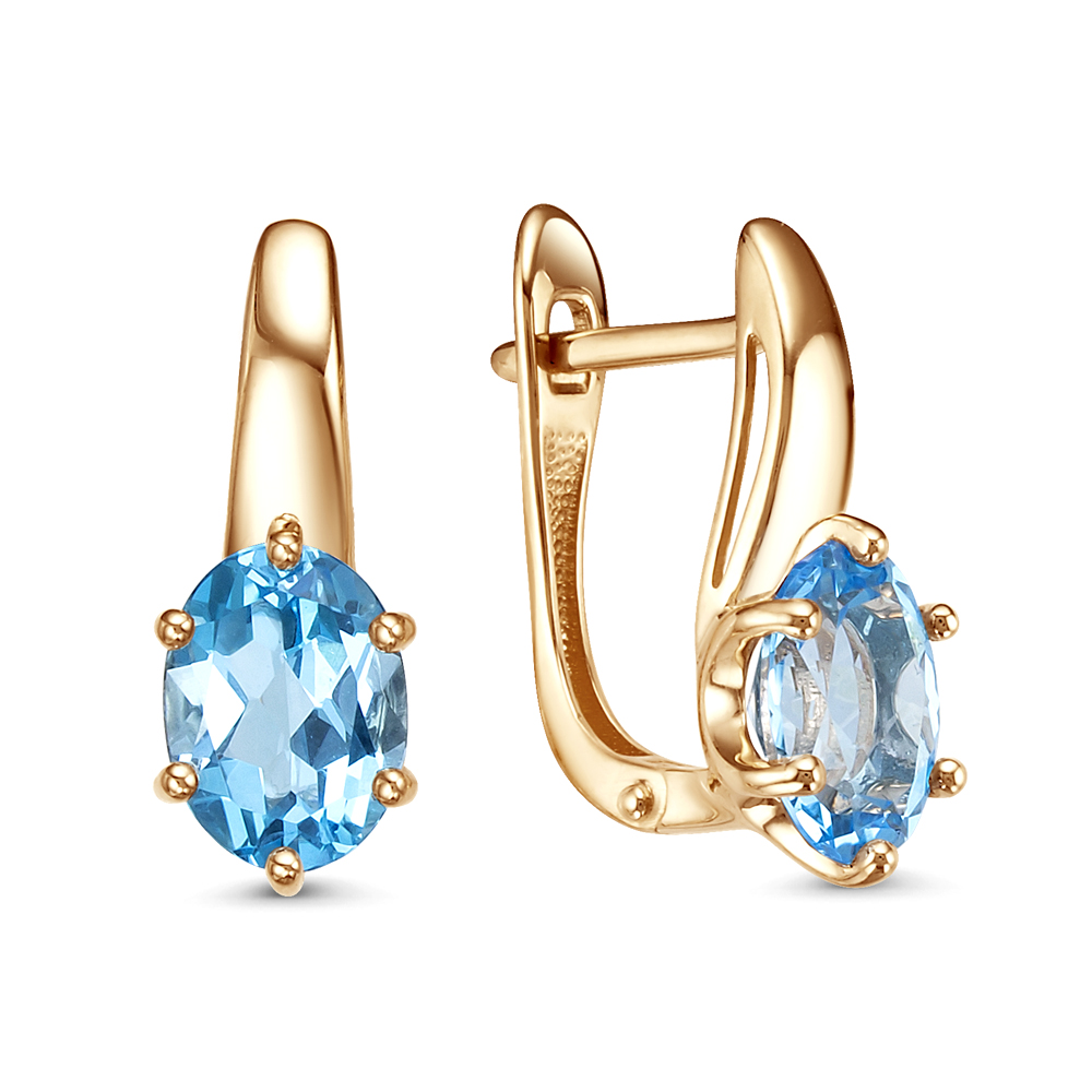 Серьги из золота с камнем аметист фото, цены