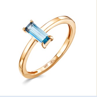 Кольцо из золота с камнем Гранат синт. фото, цены