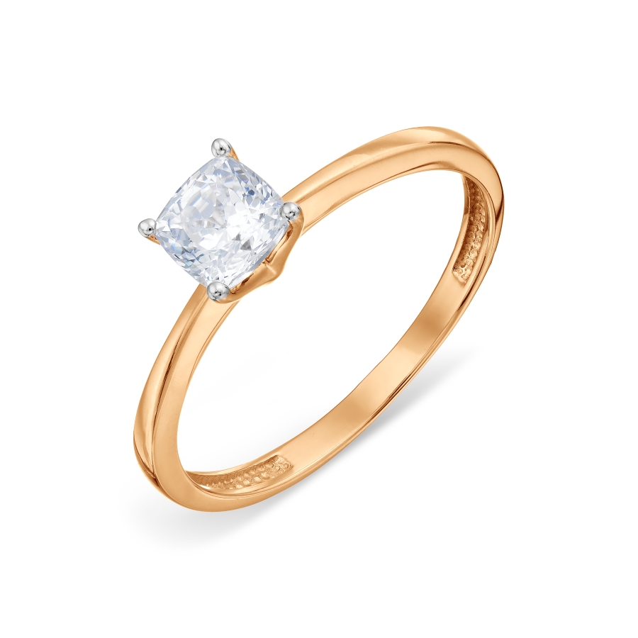 Кольцо из золота с камнем Фианит фото, цены