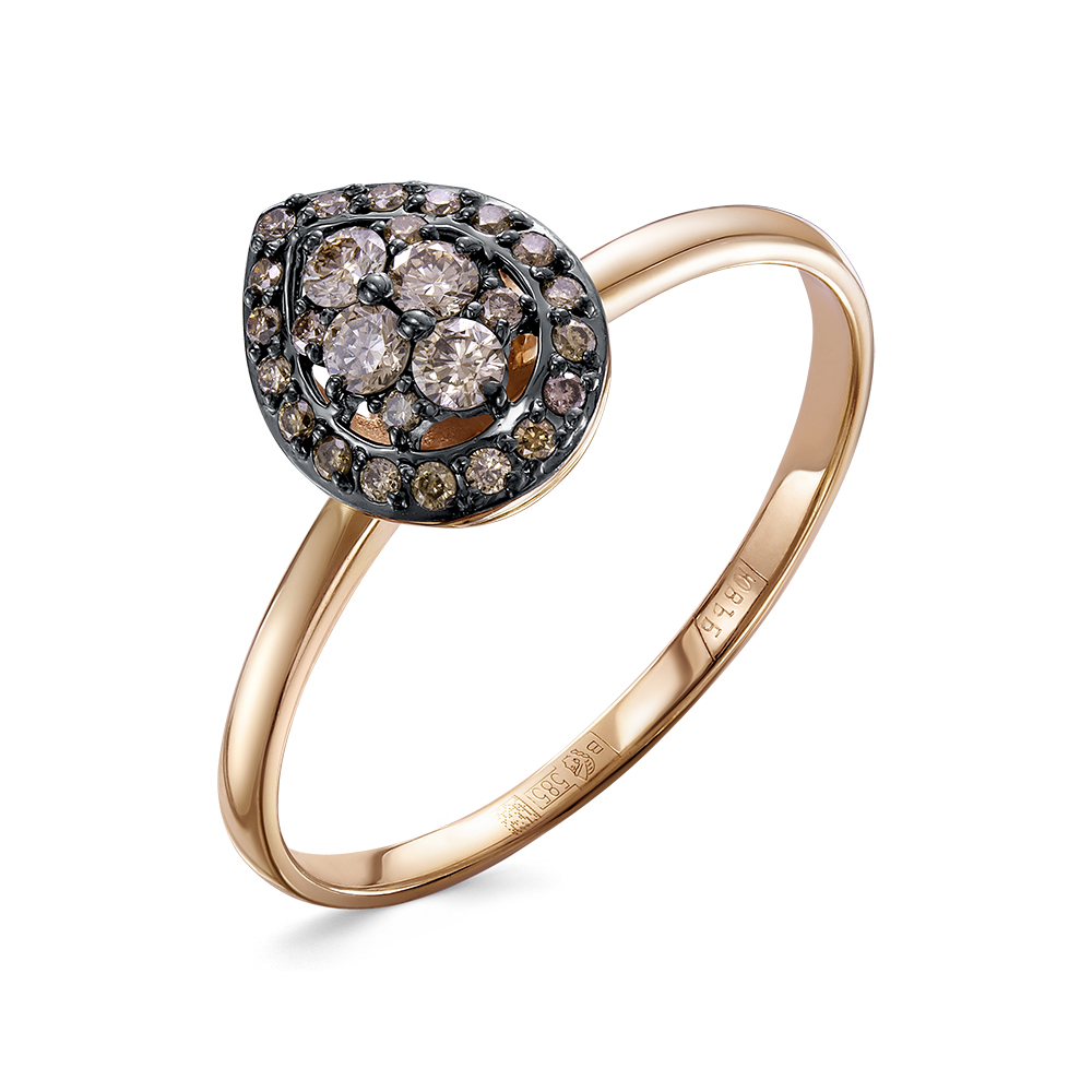 Кольцо из золота с камнем Бриллиант фото, цены