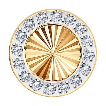 Подвеска из золота с камнем Фианит фото, цены