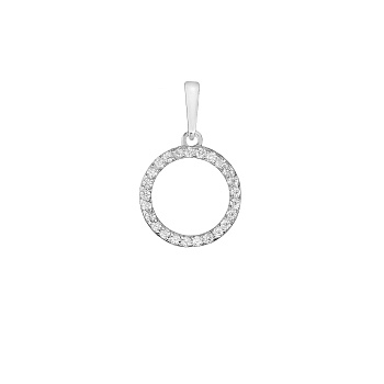 Подвеска из серебра с камнем Фианит фото, цены