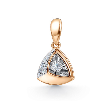 Подвеска из золота с камнем Бриллиант,  фото, цены